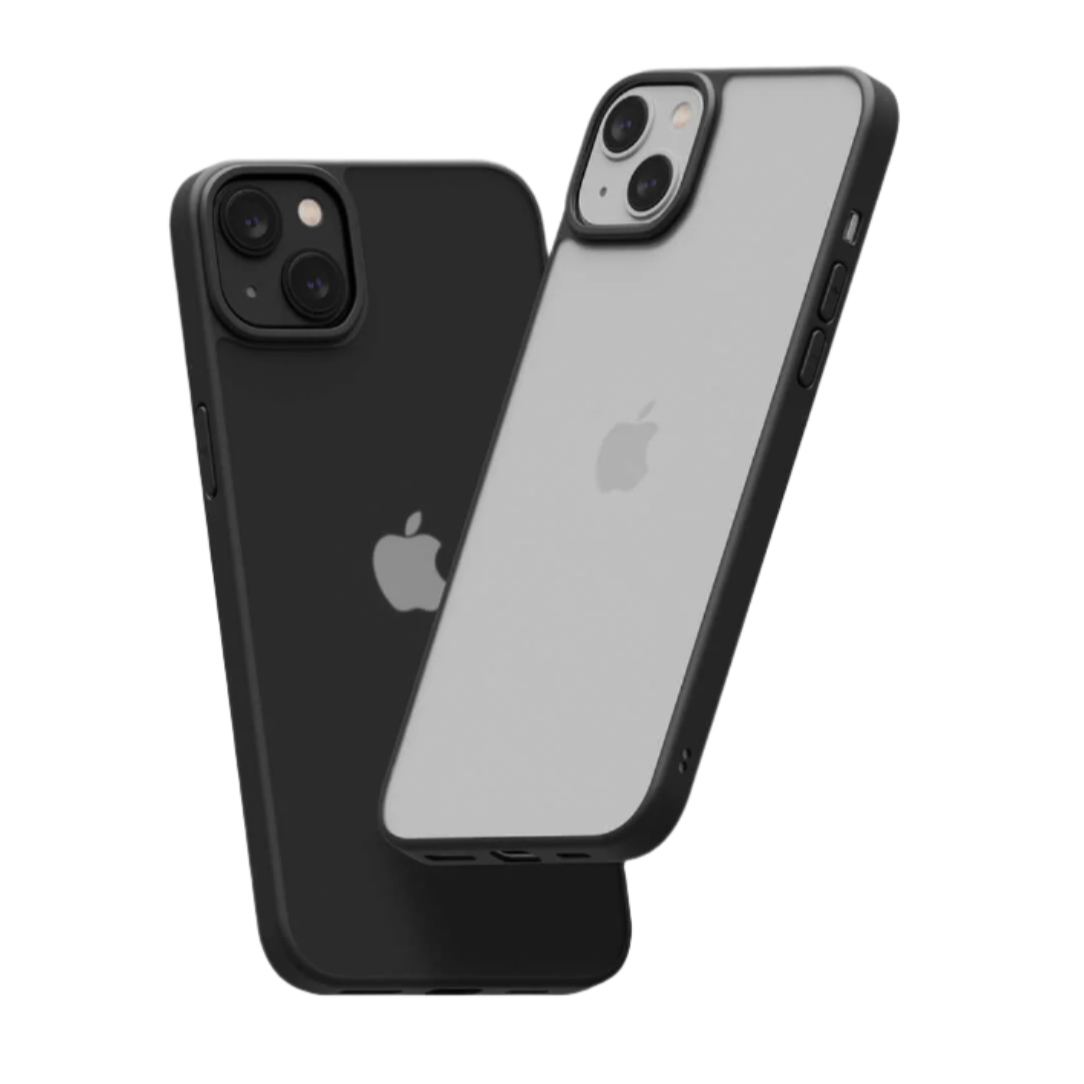 Sleek black Peel Super Thin iPhone case, minimalist design, precise fit, premium protection.