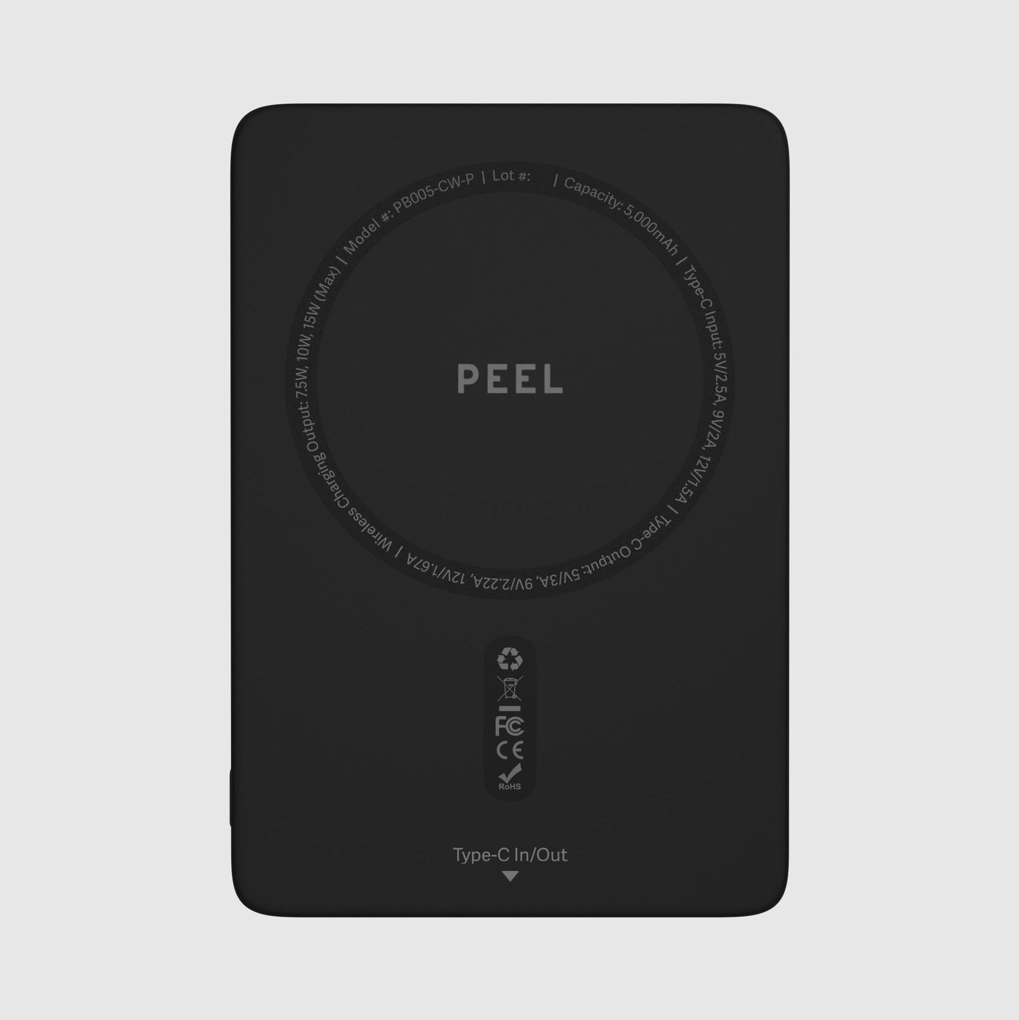 Thin 5,000mAh Wireless Charging Power Bank