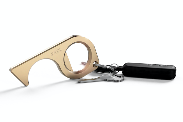 Introducing The Peel Brass Keychain Touch Tool – Open Doors & Press Buttons Without Touching Them