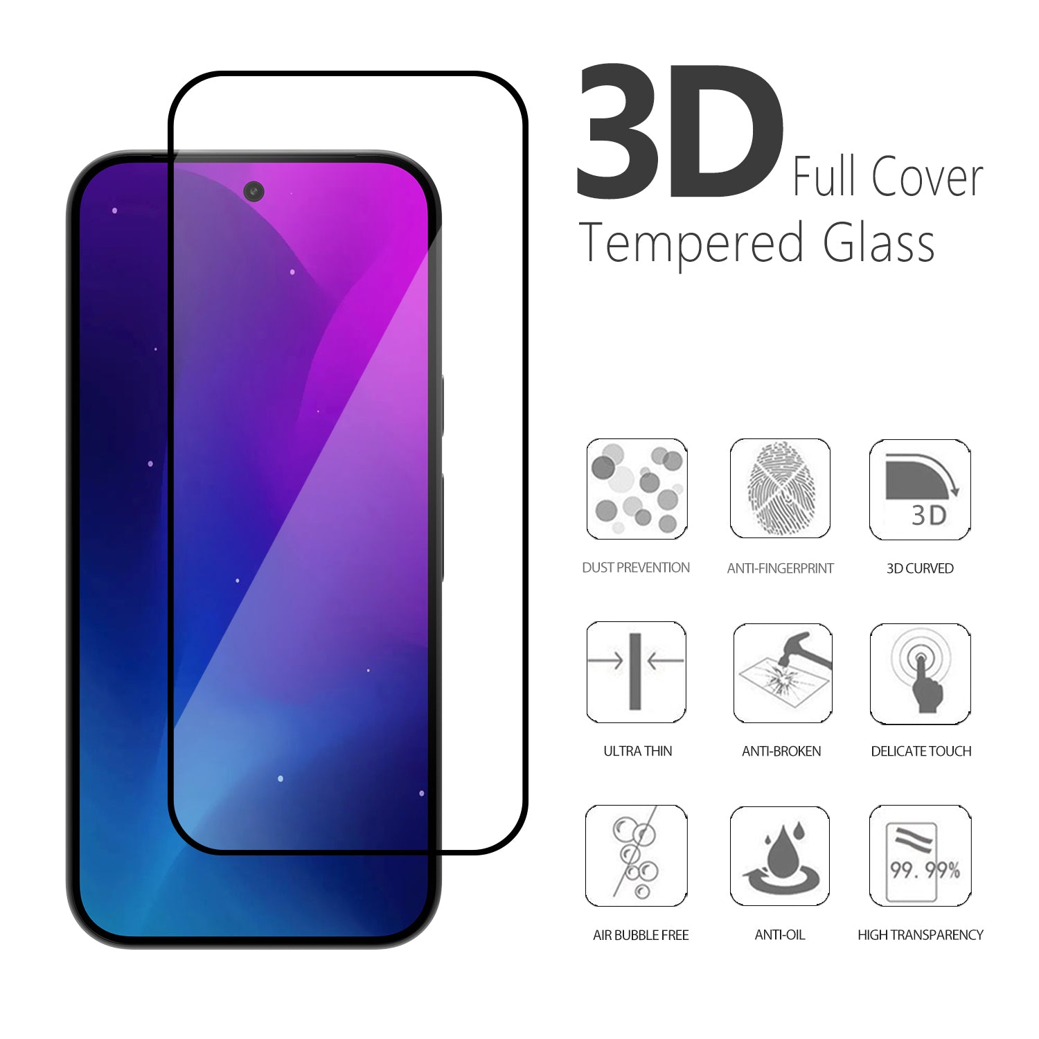 Pixel 10 Pro XL Glass Screen Protector