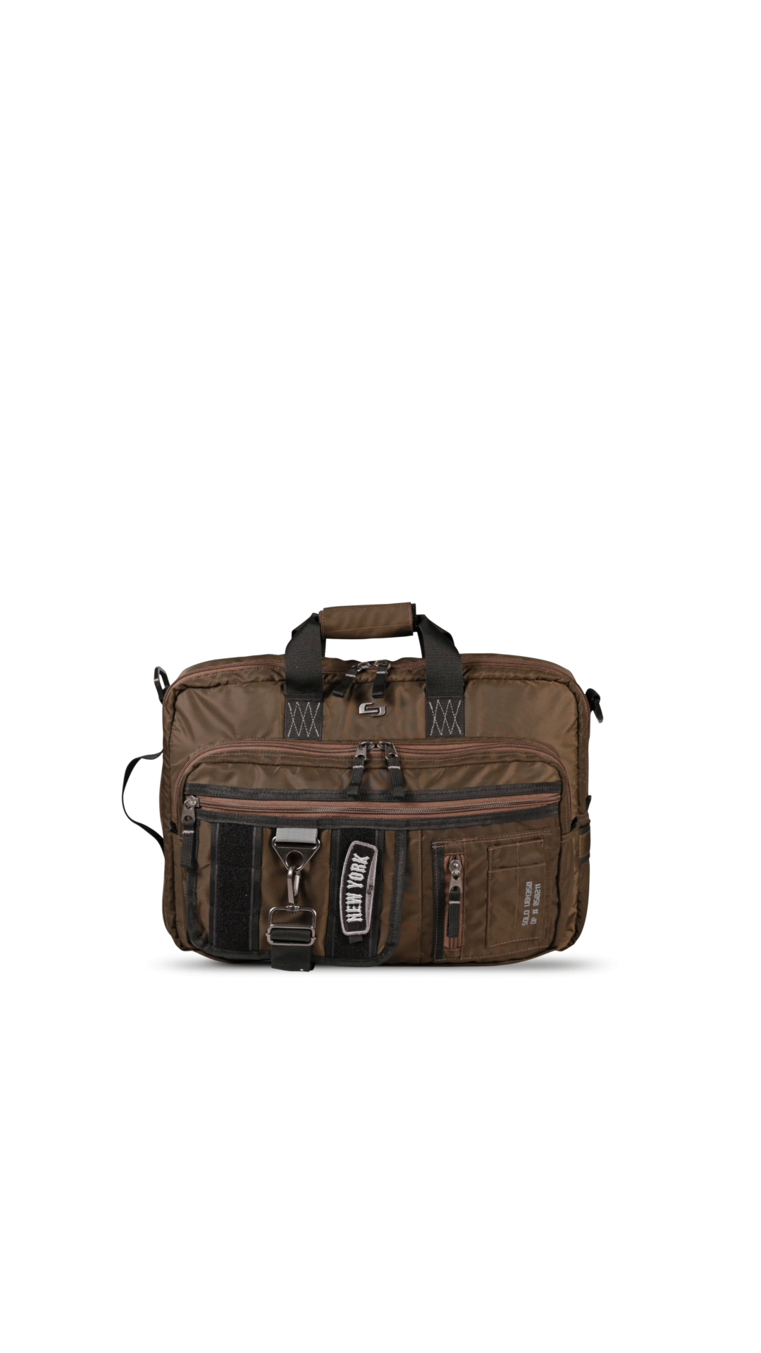SOLO Zone Hybrid Briefcase Backpack, Bronze